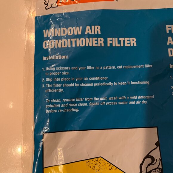 Window Air Conditioner Filter (new) /  15" High 24" wide 3/16" thick  Frost King - Picture 12 of 12